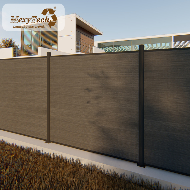 Black Composite Fence Panels