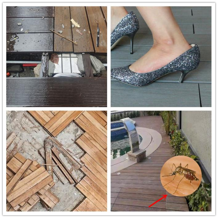 Have you ever met these problems by using old-styled wpc decking with wide gaps?
