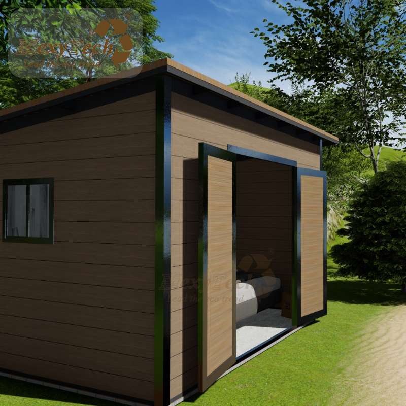 Outdoor Easy-assembled Composite Wood Garden Pavilion